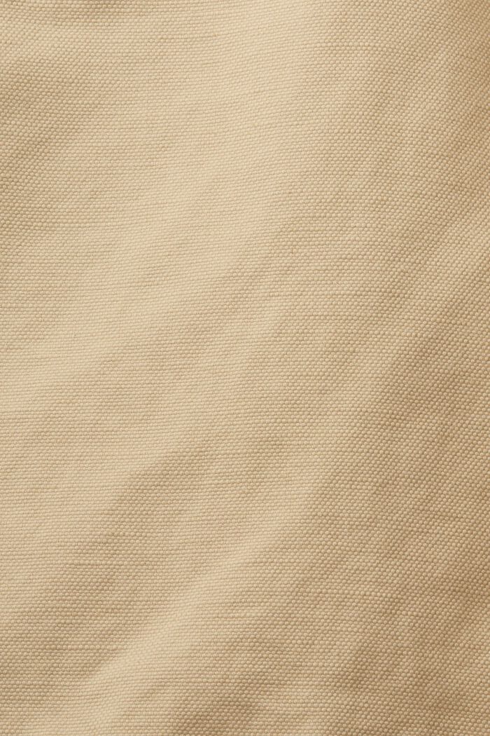 Szorty bermudy, mieszanka bawełny i lnu, SAND, detail image number 6