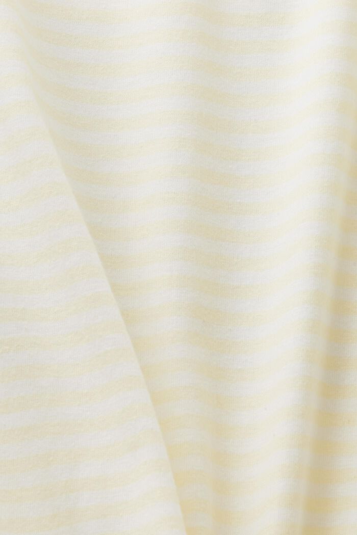 Koszula nocna z dżerseju, mieszanka z bawełną ekologiczną, PASTEL YELLOW, detail image number 4