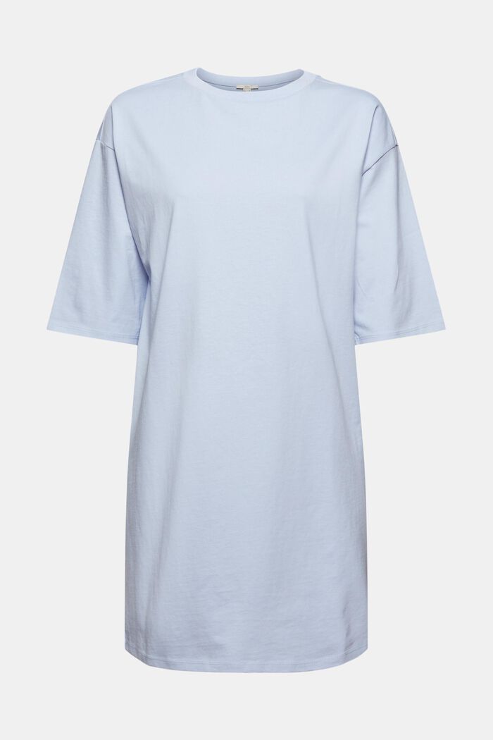 T-shirtowa sukienka, 100% bawełny organicznej, LIGHT BLUE LAVENDER, detail image number 0
