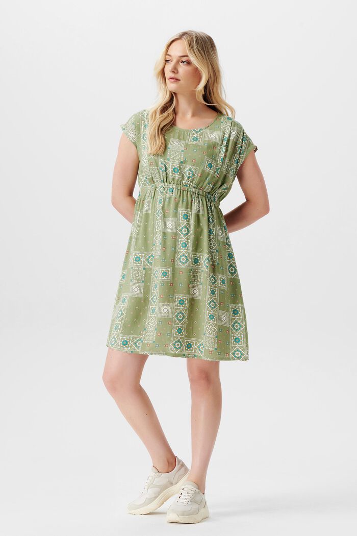 Sukienka z dżerseju z funkcją karmienia, REAL OLIVE, detail image number 1
