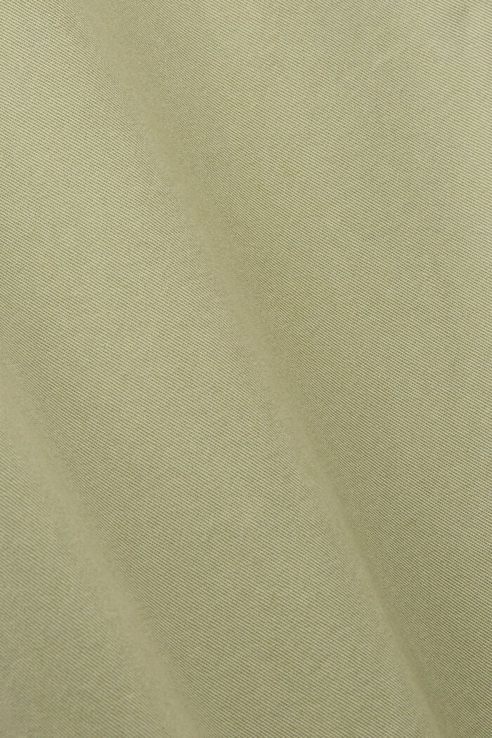 Bawełniana sukienka koszulowa, LIGHT KHAKI, detail image number 5