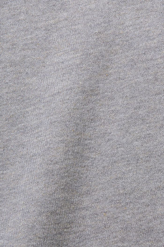 Sweter z zaokrąglonym dekoltem w serek, MEDIUM GREY, detail image number 5
