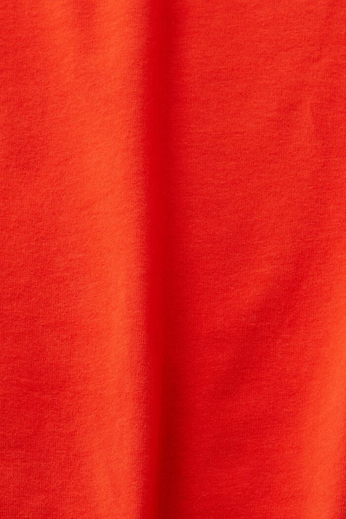 Koszulka z długim rękawem i asymetrycznym dekoltem, RED, detail image number 6