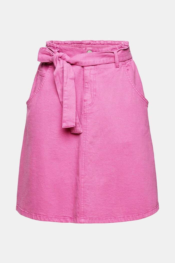 Z konopiami: spódnica z wiązanym paskiem, PINK FUCHSIA, detail image number 6