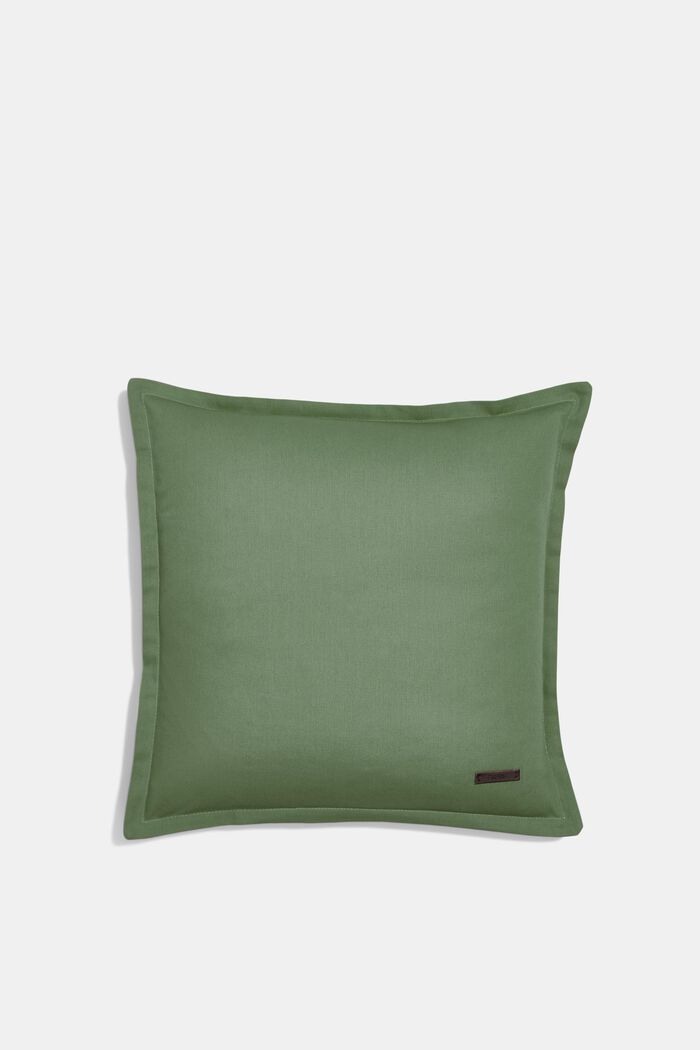 Dwukolorowa poszewka na poduszkę, 100% bawełny, GREEN, detail image number 0