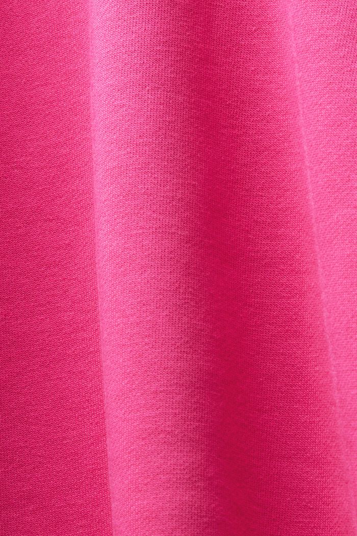 Bluza z kapturem z polaru z logo, unisex, PINK FUCHSIA, detail image number 6