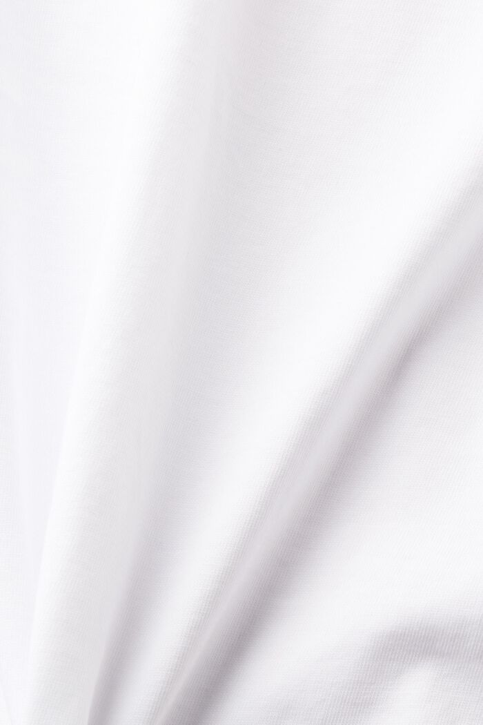 Dżersejowa koszulka henley, WHITE, detail image number 5