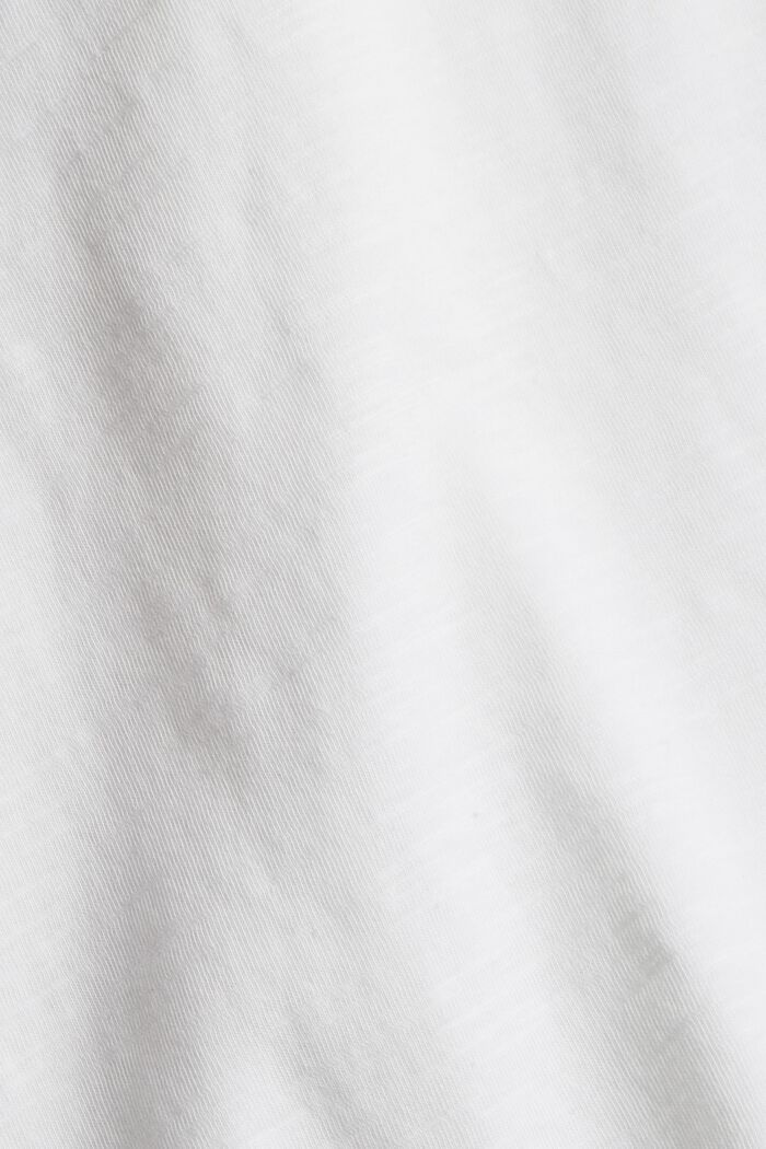 T-shirt basic, 2 szt., bawełna organiczna, WHITE, detail image number 4