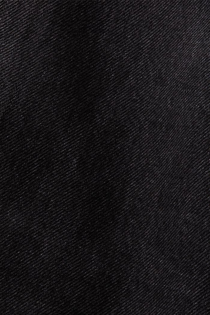 Dżinsowa spódniczka mini z asymetrycznym pasem, BLACK MEDIUM WASHED, detail image number 7
