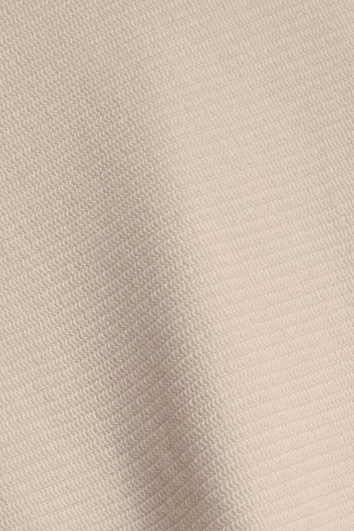 Bluza z kapturem na zamek, 100% bawełny, LIGHT TAUPE, detail image number 5