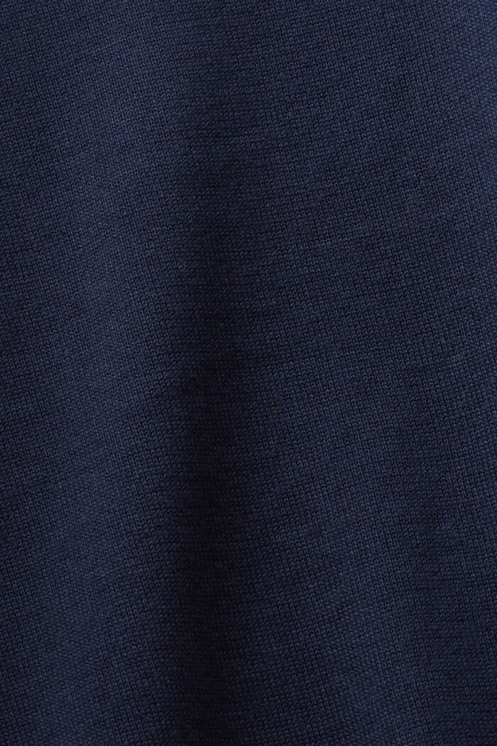 Sweter z okrągłym dekoltem z bawełny, NAVY, detail image number 5