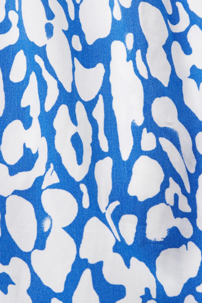 Wzorzyste szorty na gumce, LENZING™ ECOVERO™, BRIGHT BLUE, detail image number 8