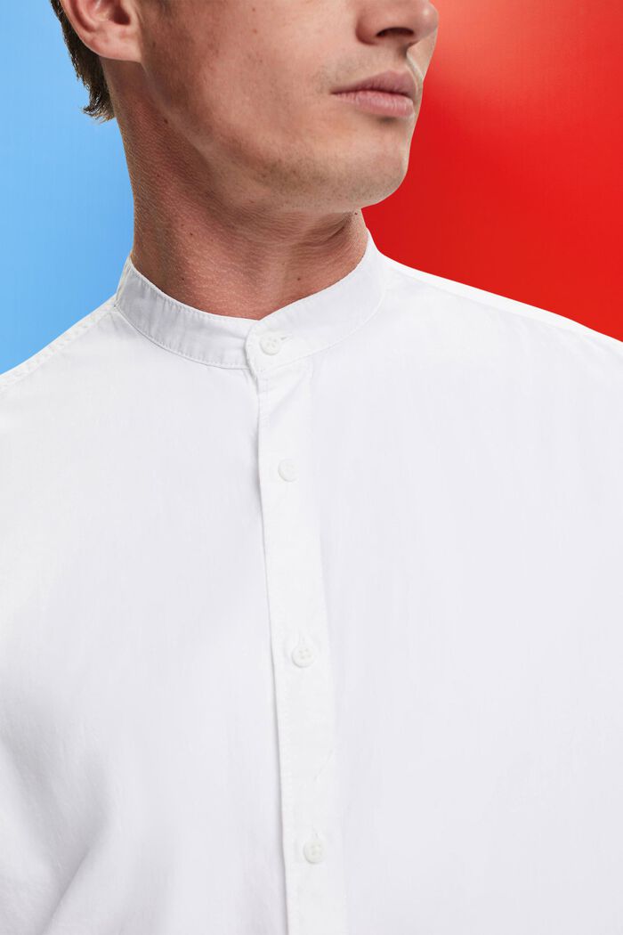 Koszula ze stójką, WHITE, detail image number 2