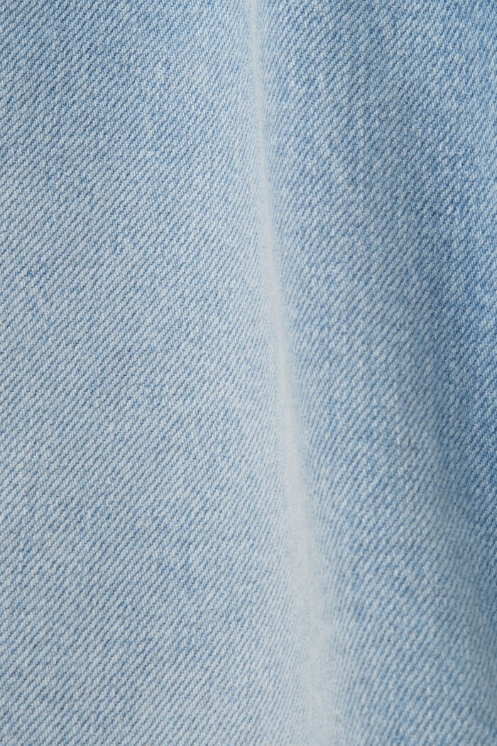 Rozkloszowane dżinsy w stylu retro, BLUE LIGHT WASHED, detail image number 6