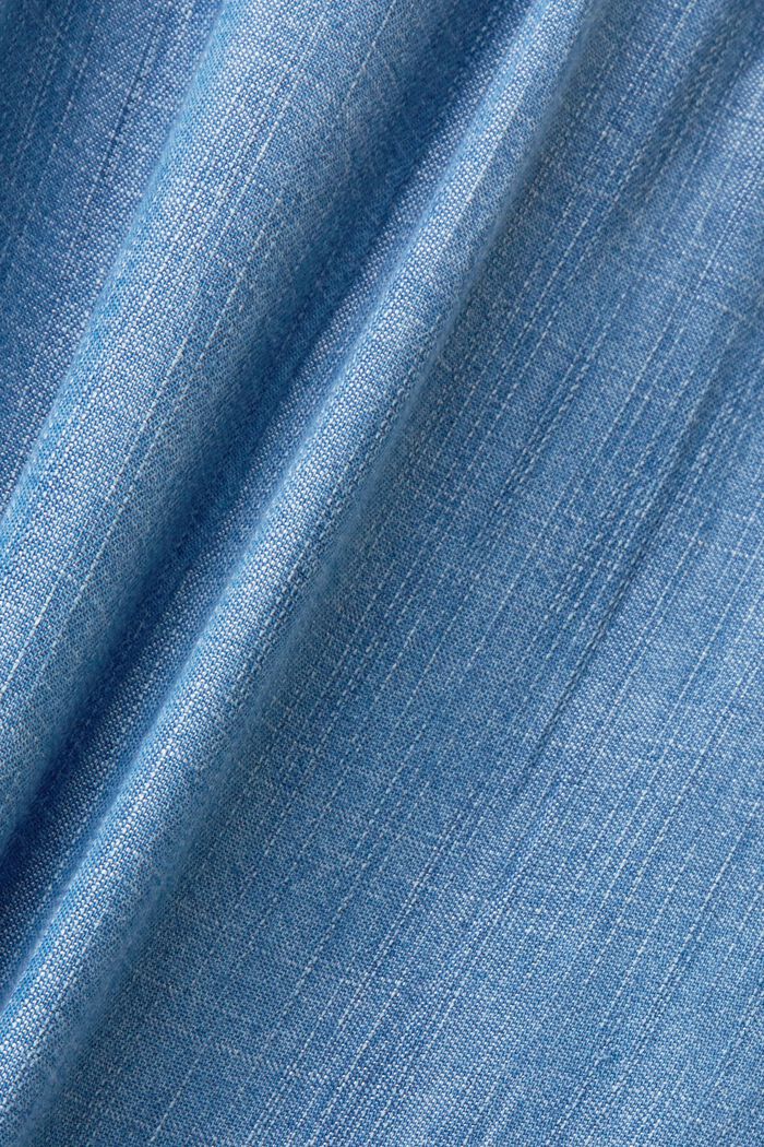 Lekka dżinsowa bluzka, BLUE MEDIUM WASHED, detail image number 4