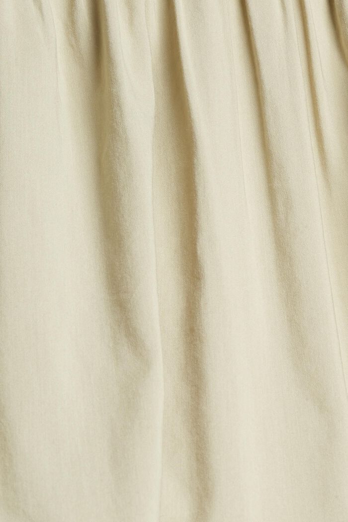 Sukienka z półdługimi rękawami z mieszanki bawełnianej, DUSTY GREEN, detail image number 4