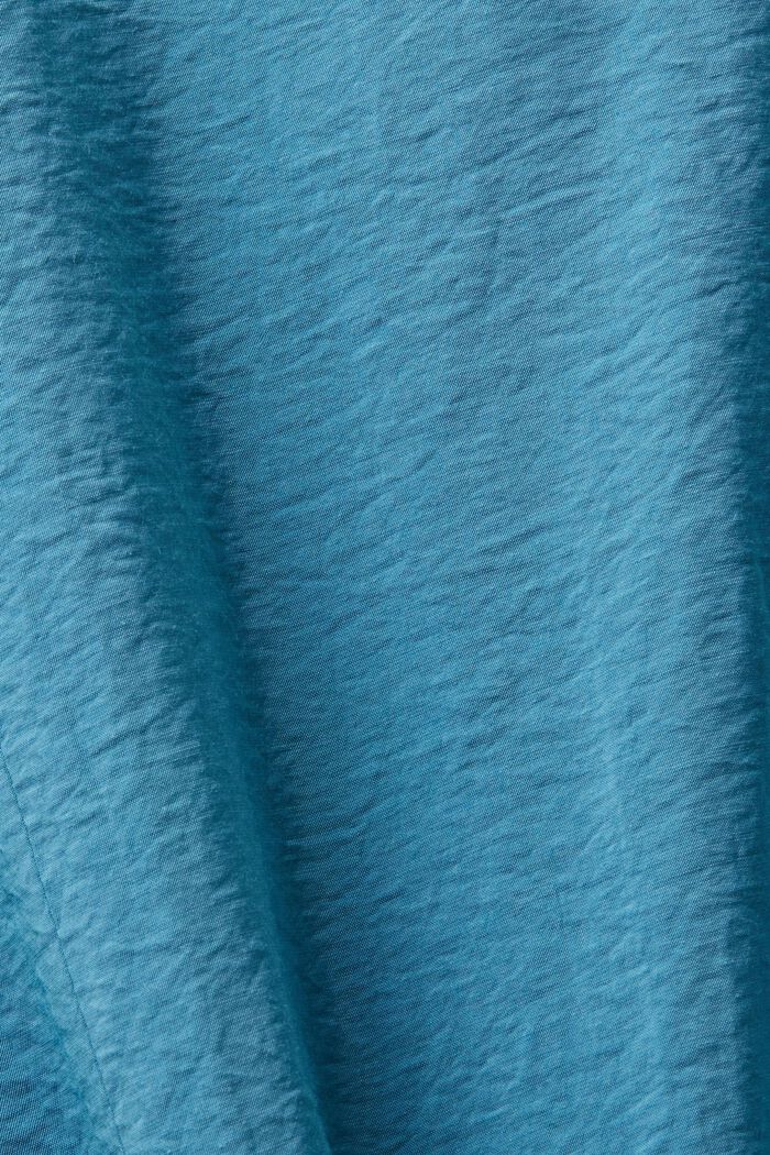 Marszczona bluzka, DARK TURQUOISE, detail image number 5