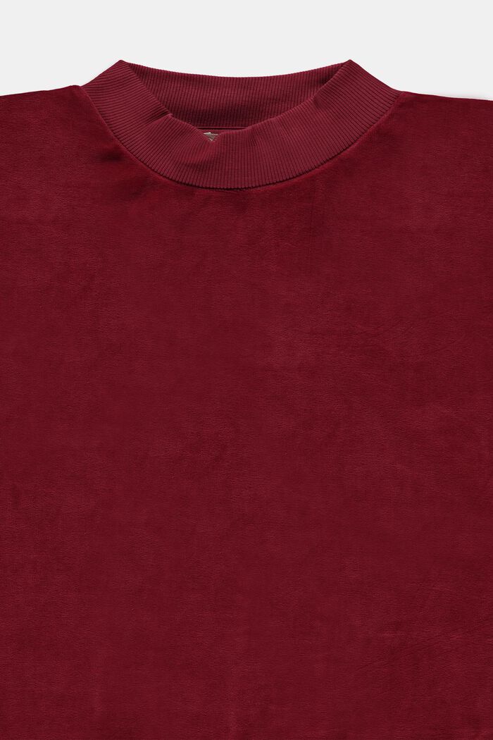 Aksamitna bluza, DARK RED, detail image number 2
