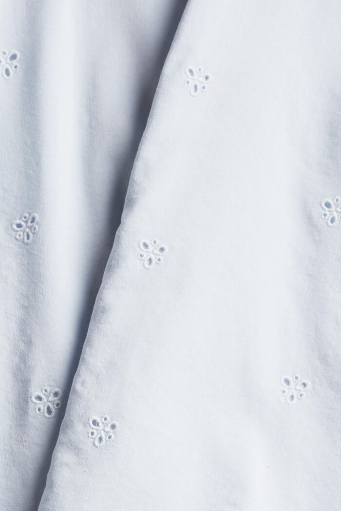 Bluzka z ażurowym, haftowanym wzorem, LENZING™ ECOVERO™, LIGHT BLUE, detail image number 4