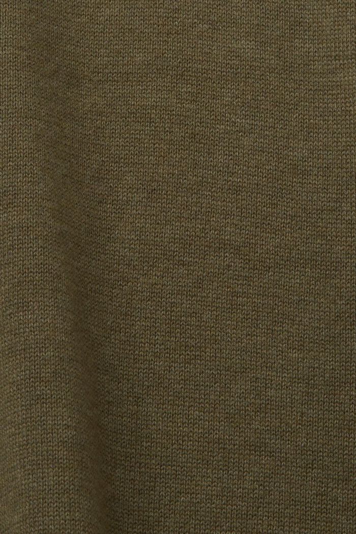Sweter z łódkowym dekoltem, KHAKI GREEN, detail image number 4