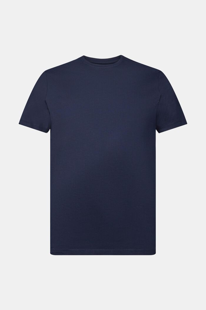 T-shirt z bawełny pima, slim fit, NAVY, detail image number 6
