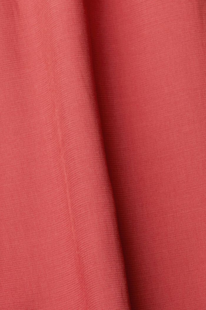 Bluzka z wycięciem w kształcie łezki, LENZING™ ECOVERO™, TERRACOTTA, detail image number 1
