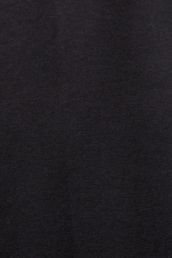 T-shirt z nadrukiem z bawełny organicznej, BLACK, detail image number 5