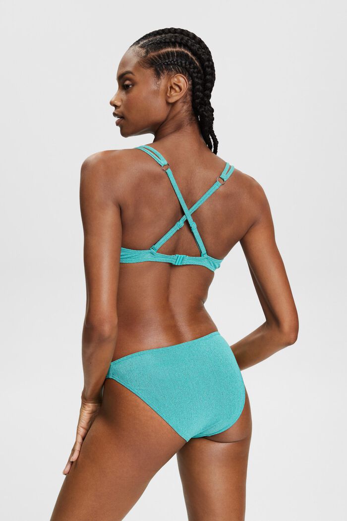 Figi bikini w dwóch odcieniach, AQUA GREEN, detail image number 3