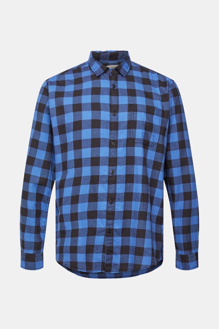 Flanelowa koszula w kratkę vichy ze zrównoważonej bawełny, BLUE, detail image number 2