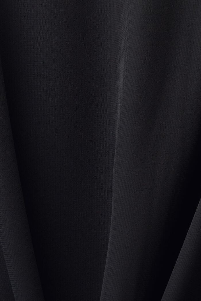Szyfonowa spódnica midi, BLACK, detail image number 4