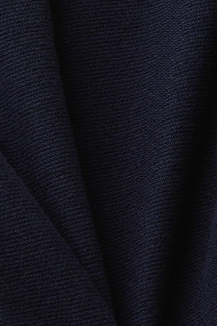 Żakardowy sweter z bawełny, NAVY, detail image number 5