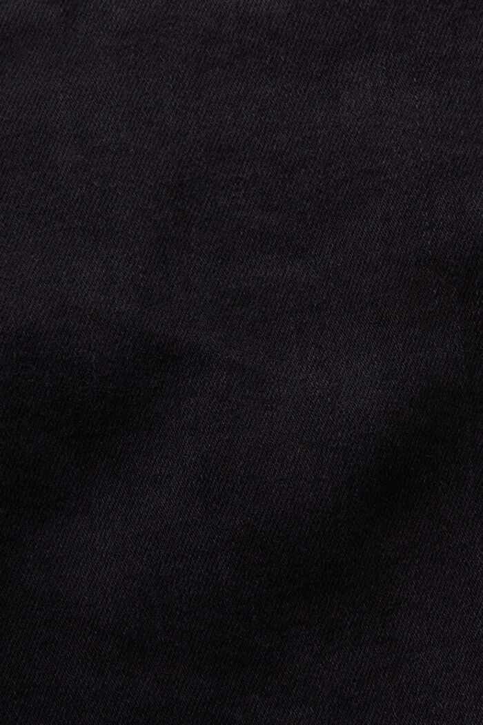 Dżinsy z wysokim stanem, fason skinny, BLACK DARK WASHED, detail image number 6