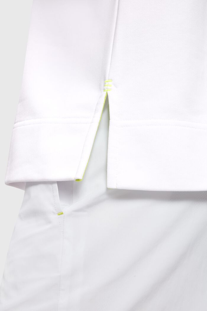 Bluza z neonowym nadrukiem, fason relaxed, WHITE, detail image number 3