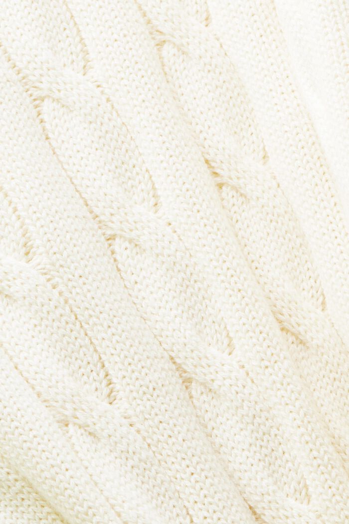 Sweter z dekoltem w serek z dzianiny w warkocze, ICE, detail image number 5