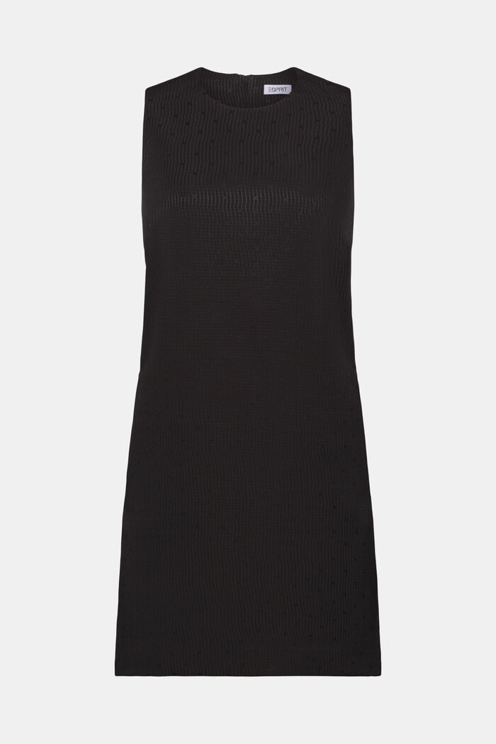 Żakardowa sukienka bez rękawów, BLACK, detail image number 6