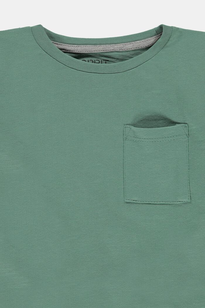 Bluzka z długim rękawem i kieszenią, DUSTY GREEN, detail image number 2
