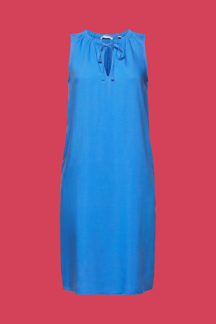 Sukienka bez rękawów z elastycznym kołnierzem, BRIGHT BLUE, detail image number 6