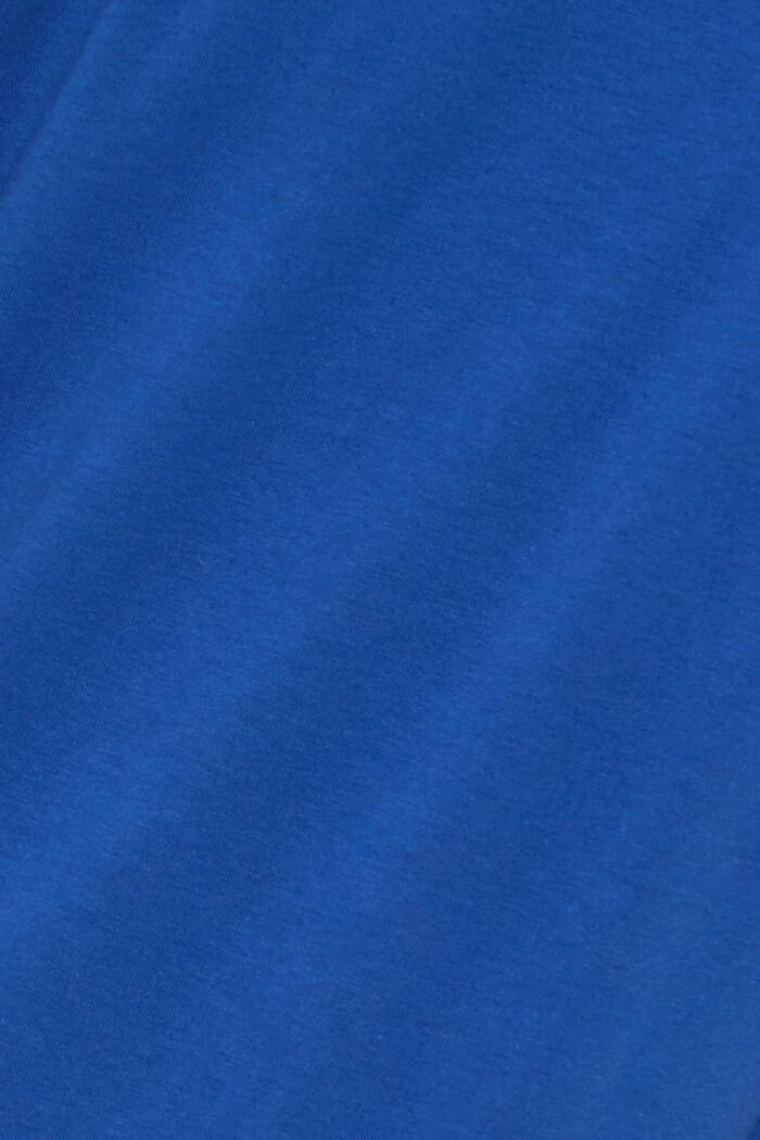 T-shirt z nadrukowanym logo, bawełna ekologiczna, BRIGHT BLUE, detail image number 4