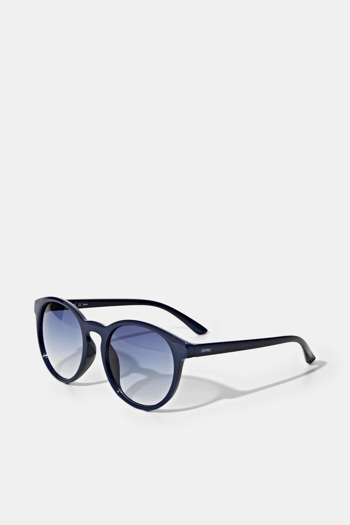 Okrągłe okulary przeciwsłoneczne w stylu retro, NAVY BLUE, detail image number 0
