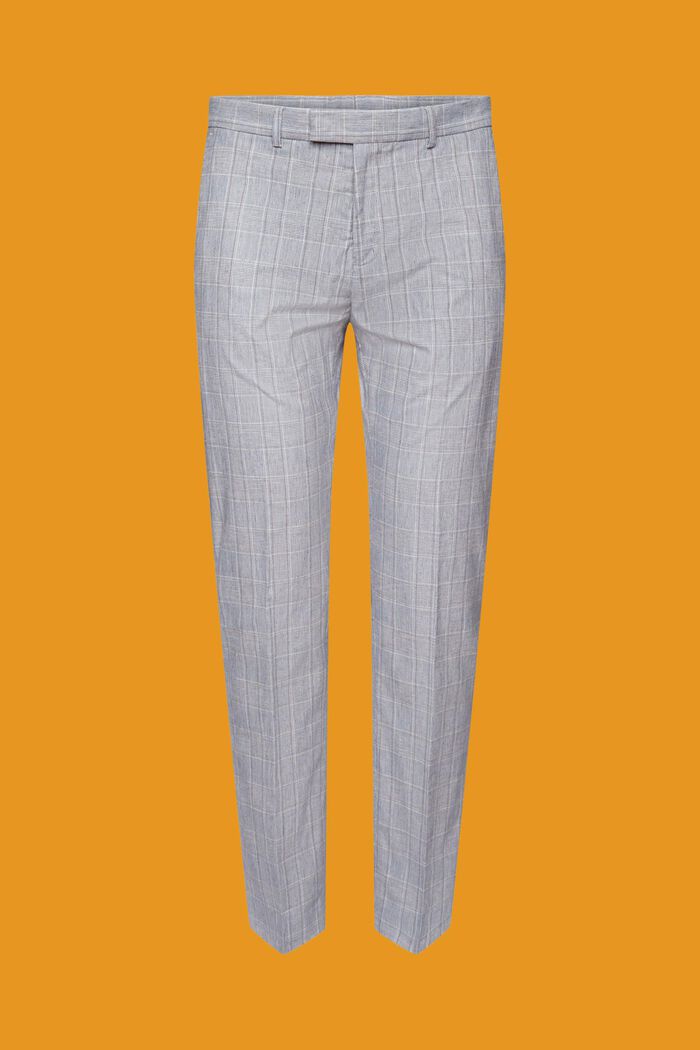 Spodnie od garnituru w kratkę, slim fit, LIGHT BLUE, detail image number 7