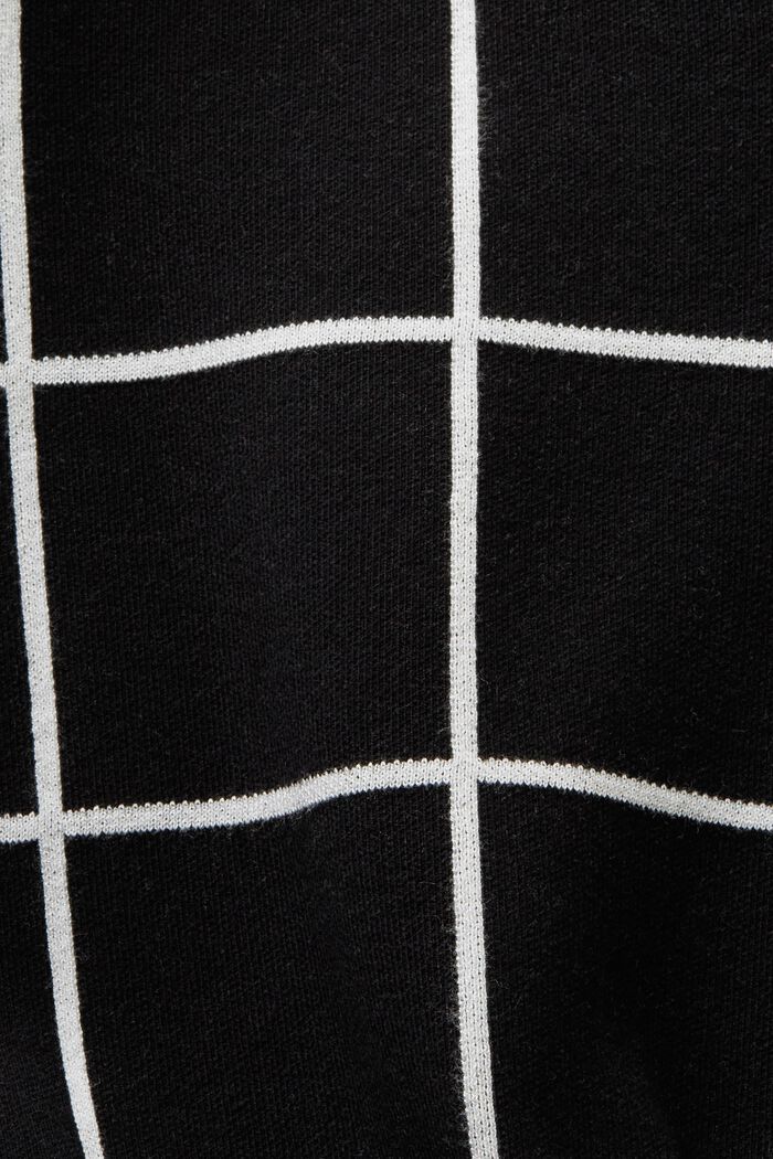Spódnica mini z żakardowej dzianiny, BLACK, detail image number 6