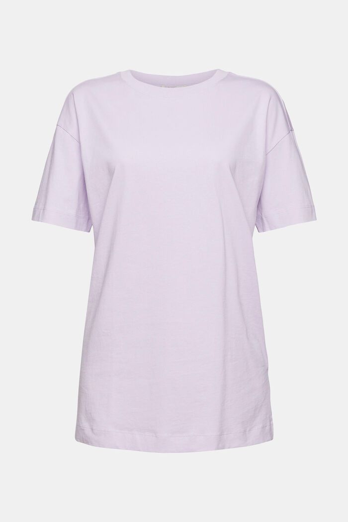 T-shirt oversize z dżerseju, LAVENDER, overview