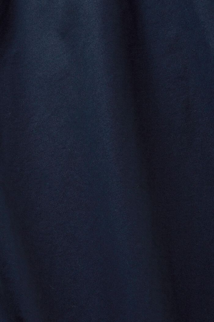 Popelinowa koszula z przypinanym kołnierzykiem, 100% bawełny, NAVY, detail image number 5