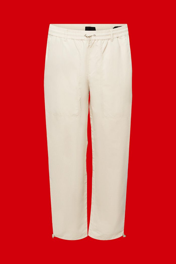 Spodnie w stylu joggersów, LIGHT TAUPE, detail image number 6