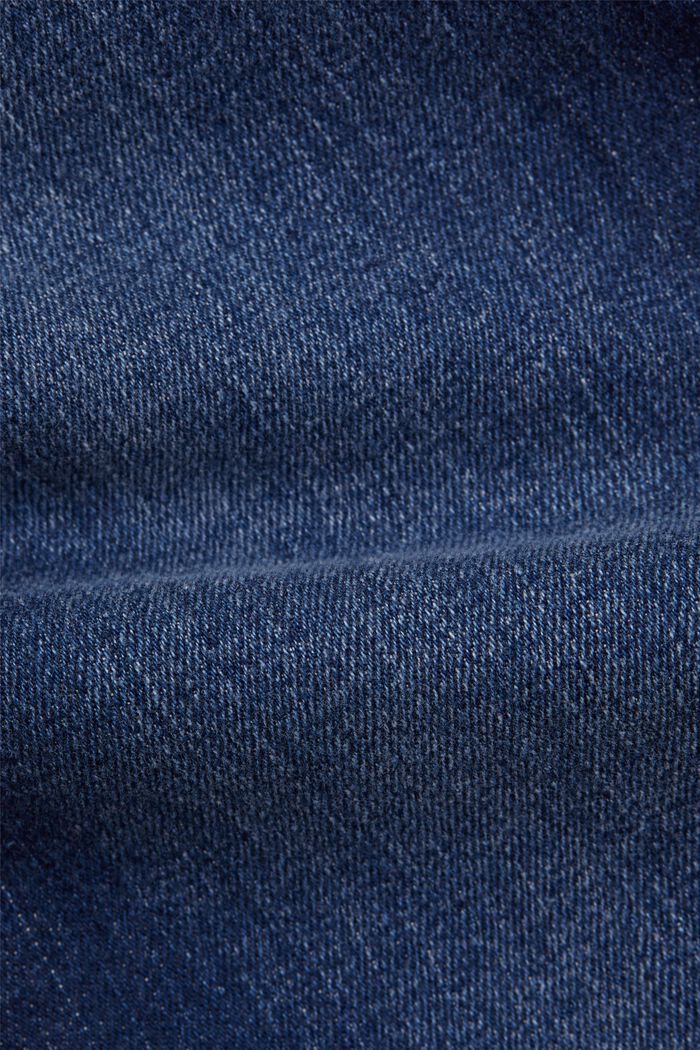 Dżinsy capri z bawełny organicznej, BLUE DARK WASHED, detail image number 4