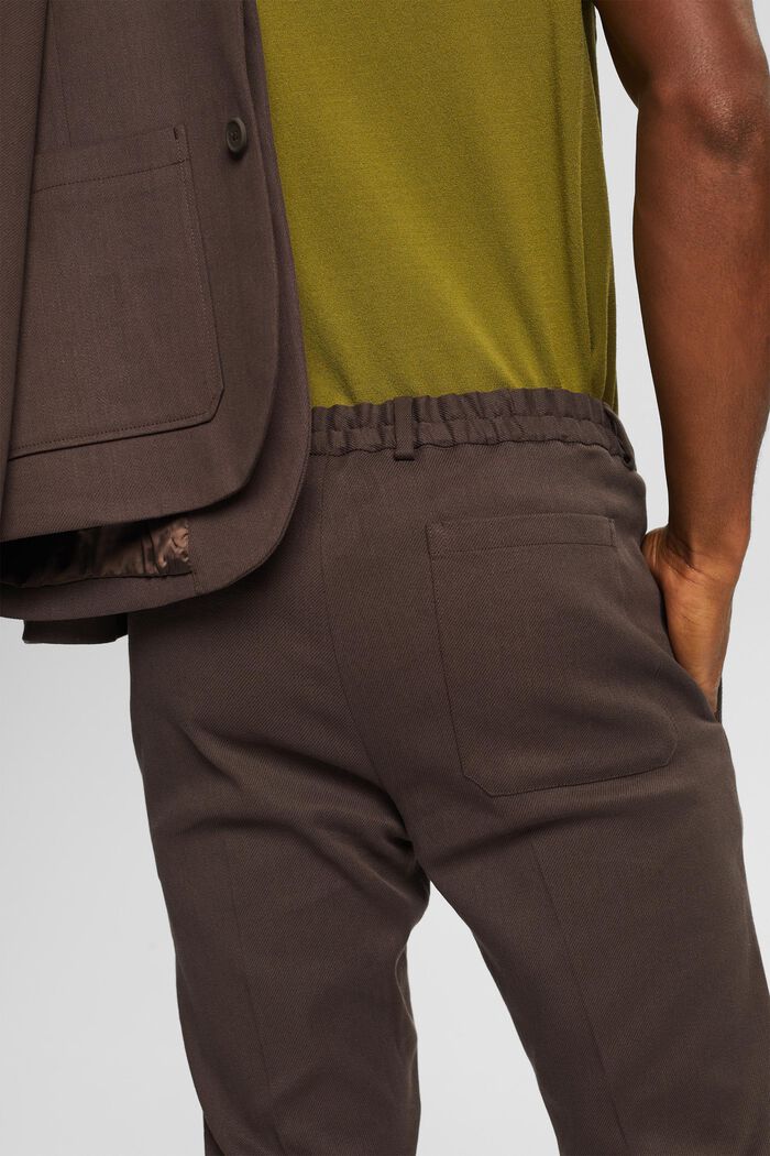Spodnie HEMP Mix & Match, BROWN, detail image number 5