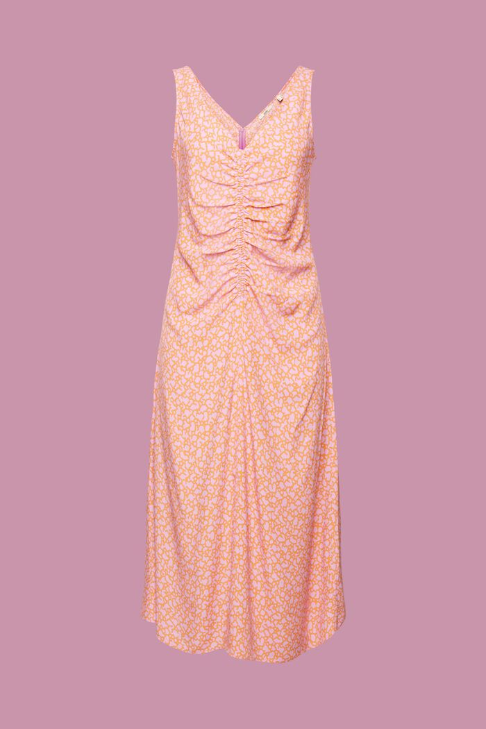 Sukienka midi bez rękawów z nadrukiem na całej powierzchni, LILAC, detail image number 7