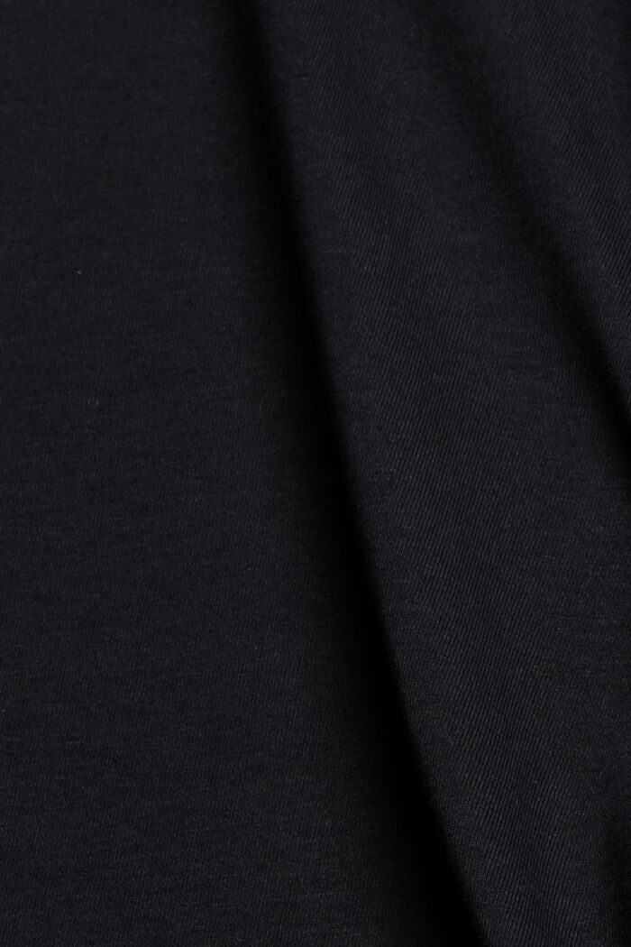Jerseyowe szorty z bawełny organicznej, BLACK, detail image number 4