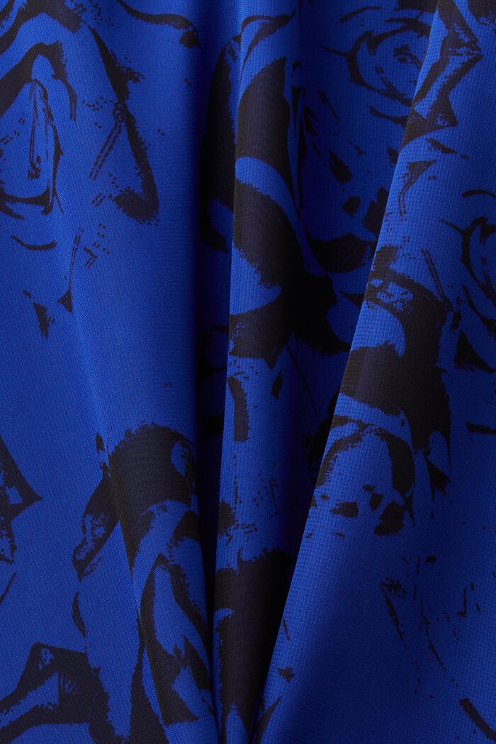 Szyfonowa sukienka maxi z dekoltem w serek, BRIGHT BLUE, detail image number 6
