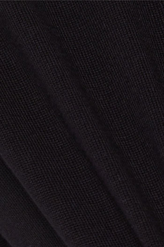 Kardigan na zamek w 100% z bawełny ekologicznej, BLACK, detail image number 4